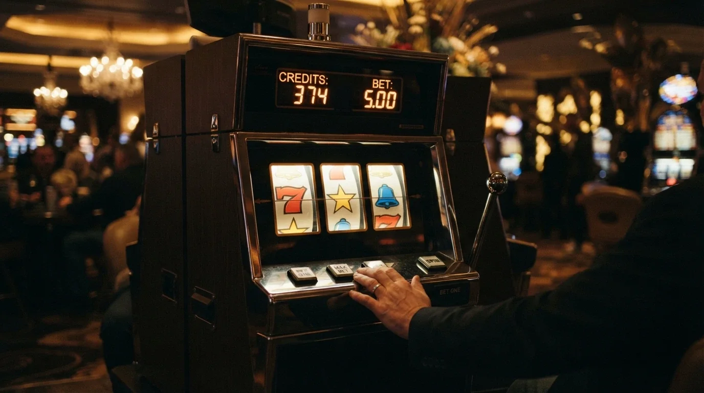 Roztočený výherní automat s počítadlem free spinů a hodnotou jednoho spinu