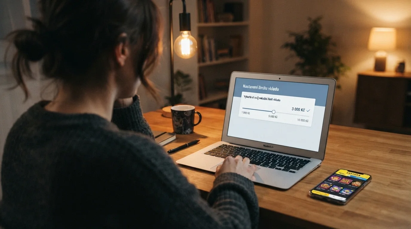 Úřední dokument s razítkem Ministerstva financí ČR a logem licencovaného online casina