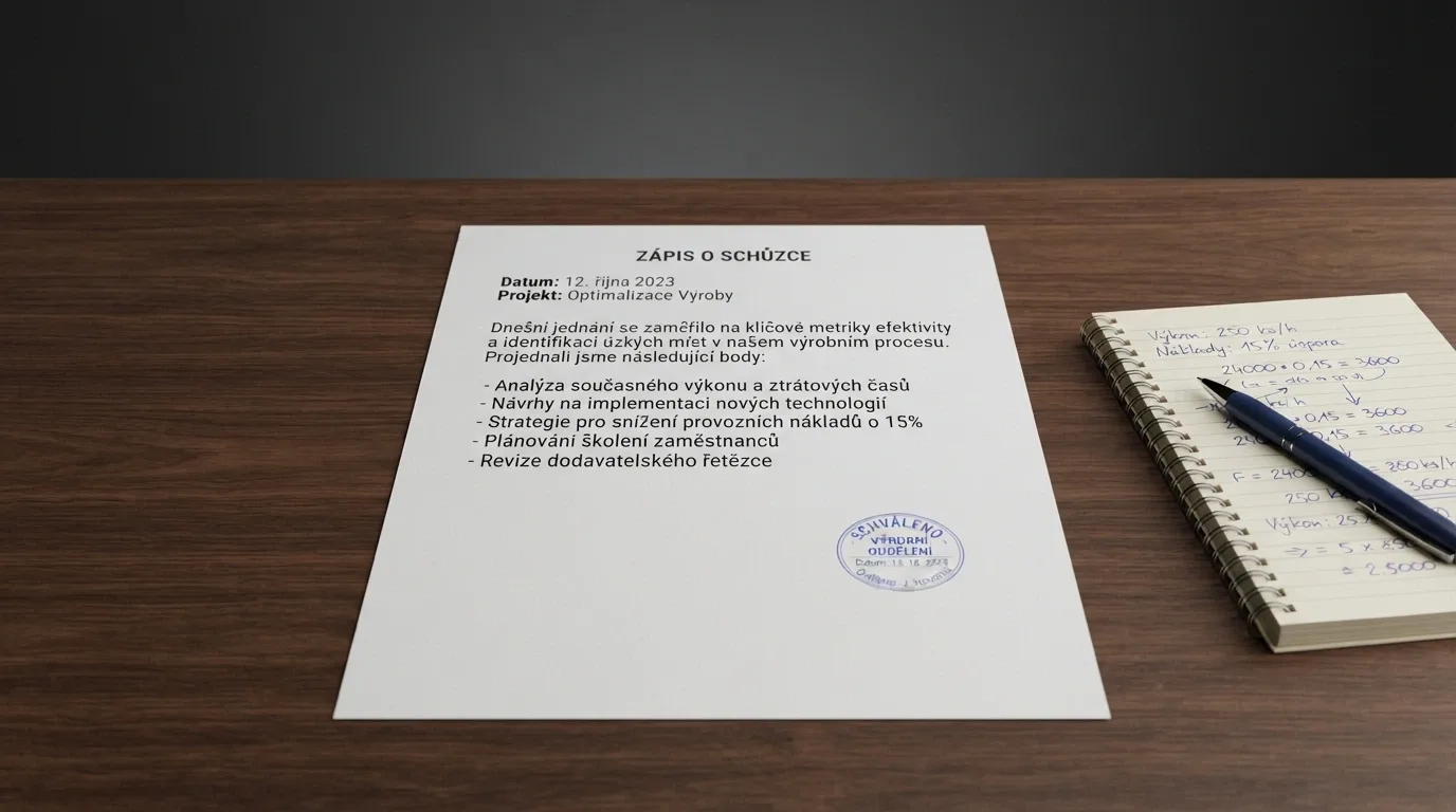 Dokument s logem Ministerstva financí ČR a razítkem, vedle kalkulačka s displejem ukazujícím 50 000 Kč