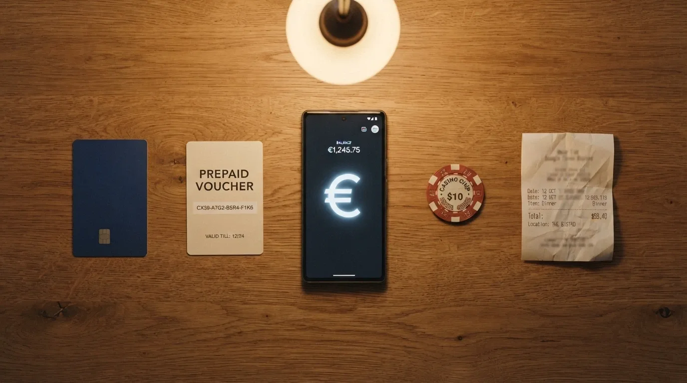 Přehled platebních metod — platební karta, Paysafecard, AirCash, Skrill, Neteller — s vyznačenými poplatky