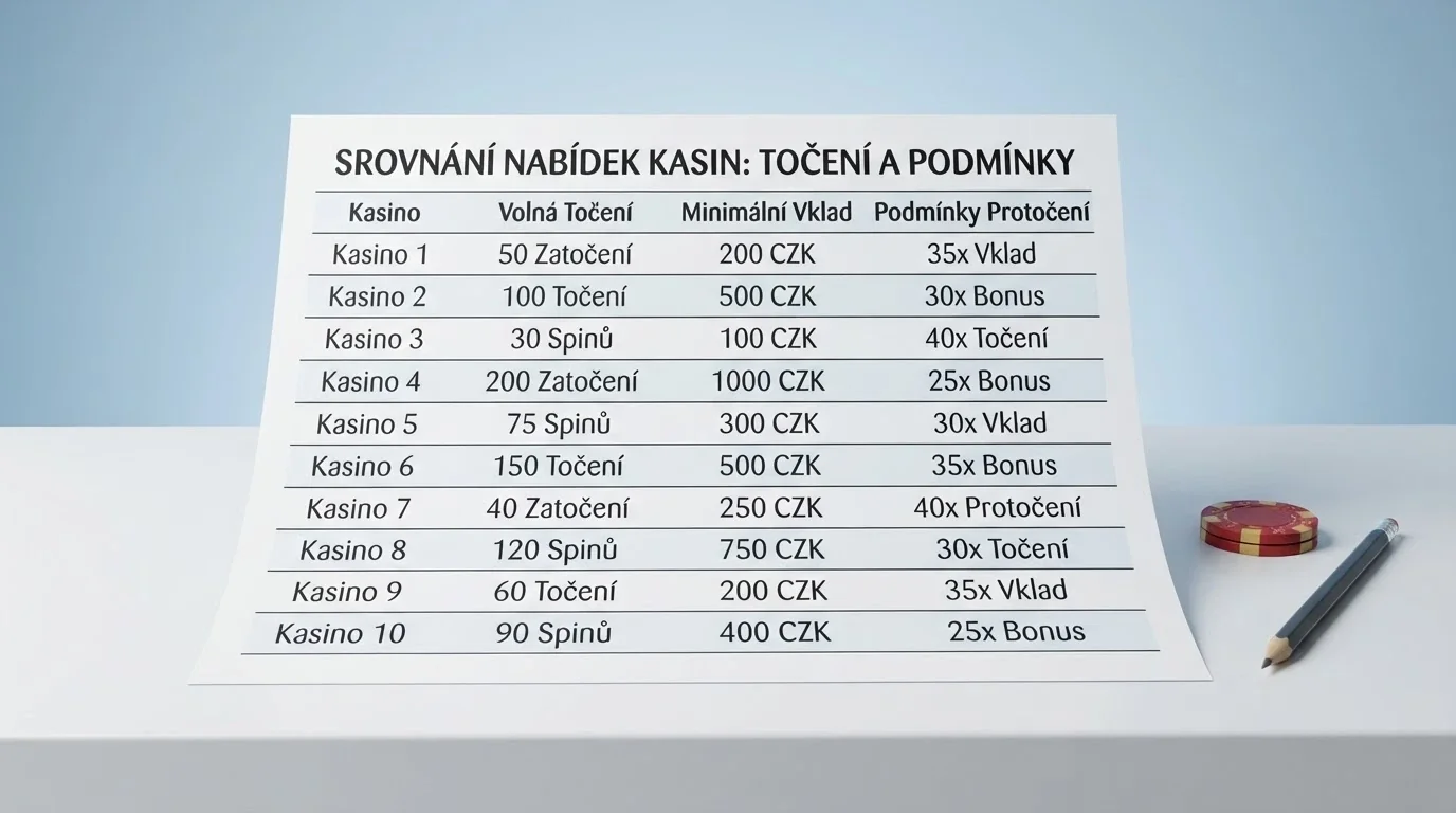 Přehledné srovnání log a klíčových parametrů deseti hodnocených operátorů v mřížce