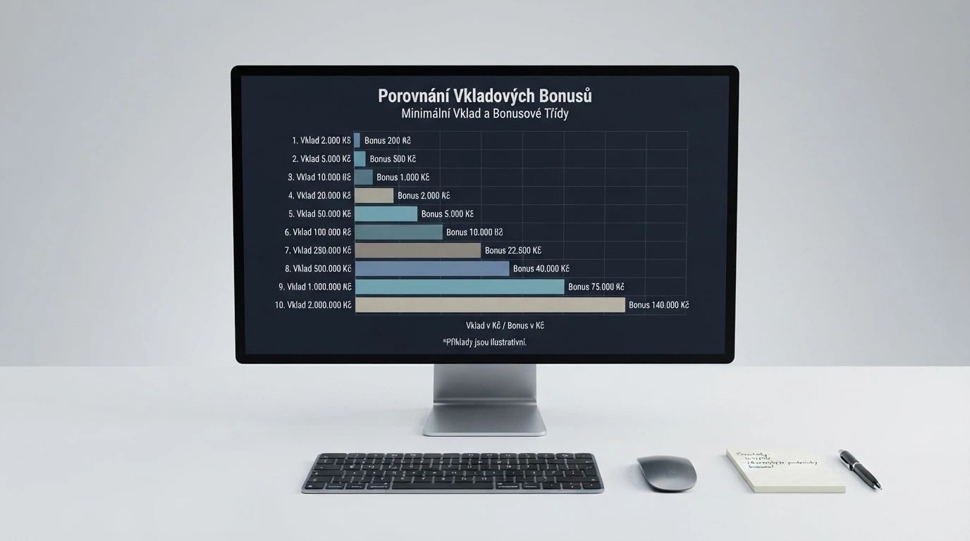 Srovnávací tabulka online casin s barevně odlišenými řádky na monitoru