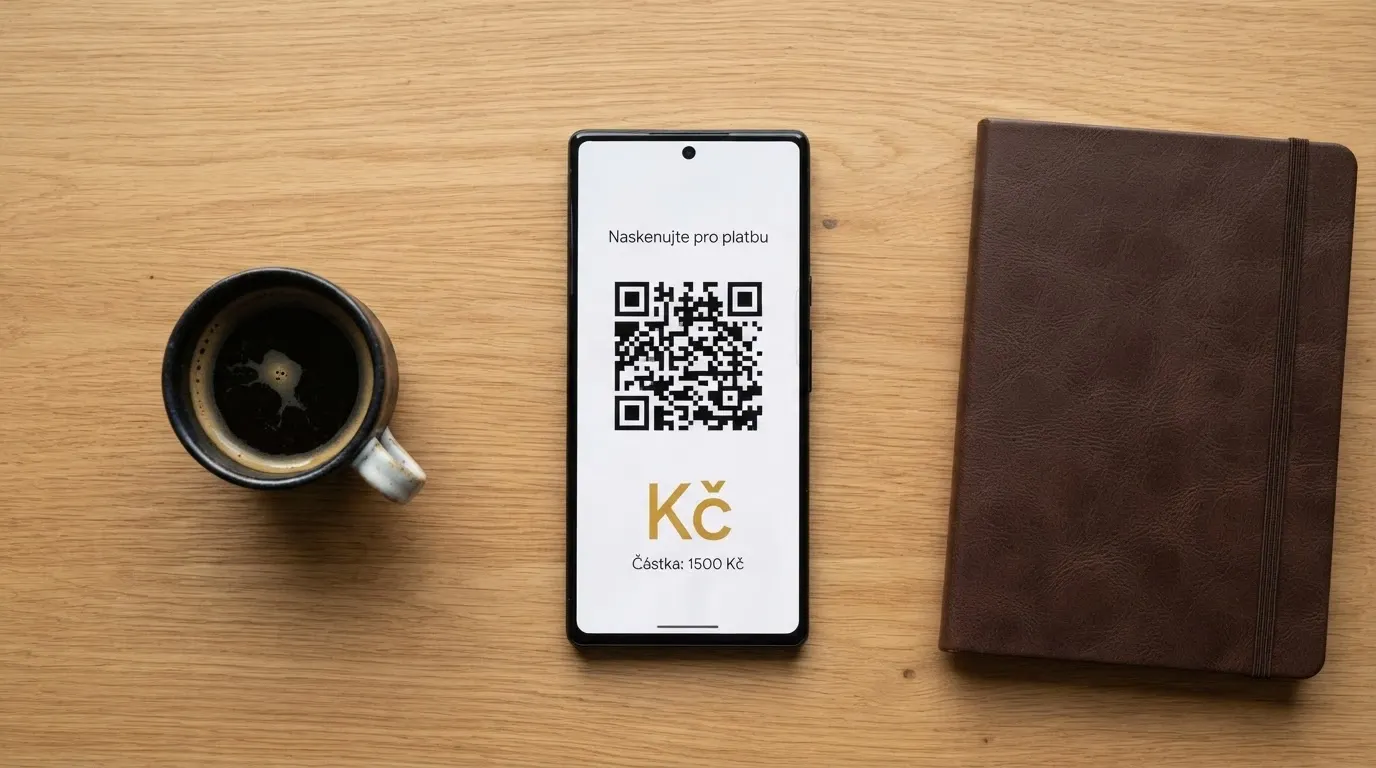 Mobilní peněženka s QR kódem pro vklad kryptoměny do online kasina